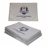 Ten (10) 2018 Ryder Cup at Le Golf National White Embroidered Flags