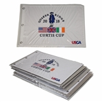 Ten (10) 2018 Curtis Cup at Quaker Ridge Embroidered Flags - Team USA Win 17-3