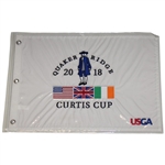 Ten (10) 2018 Curtis Cup at Quaker Ridge Embroidered Flags - Team USA Win 17-3