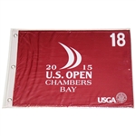 Twenty (20) 2015 US Open Championship at Chambers Bay Red Screen Flags - Jordan Spieth Winner