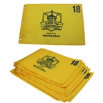 Twenty (20) 2014 Senior 75th PGA Championship Yellow Screen Flags - Colin Montgomerie Winner