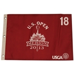 Twenty (20) 2013 US Open at Merion Golf Club Red Screen Flags - Justin Rose Winner