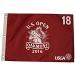 Twenty (20) 2016 US Open Championship at Oakmont Red Screen Flags - Dustin Johnson Winner