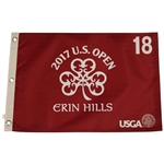 Twenty (20) 2017 US Open Championship at Erin Hills Red Screen Flags - Brooks Koepka Winner