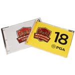 Twenty (20) 2017 Senior PGA Flags - 15 Embroidered & 5 Yellow Screen - Bernhard Langer Winner