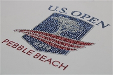 2019 US Open at Pebble Beach Red, White & Blue Sequins 'Embroidered' White Flag
