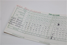 B.C. Open Pro-Am Tournament Used Scorecard 