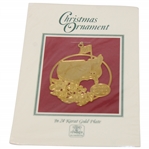 2003 Augusta National Golf Club 24 Karat Gold Plated Christmas Ornament in Original Package
