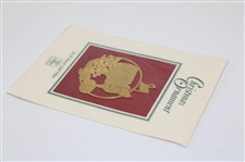 2003 Augusta National Golf Club 24 Karat Gold Plated Christmas Ornament in Original Package