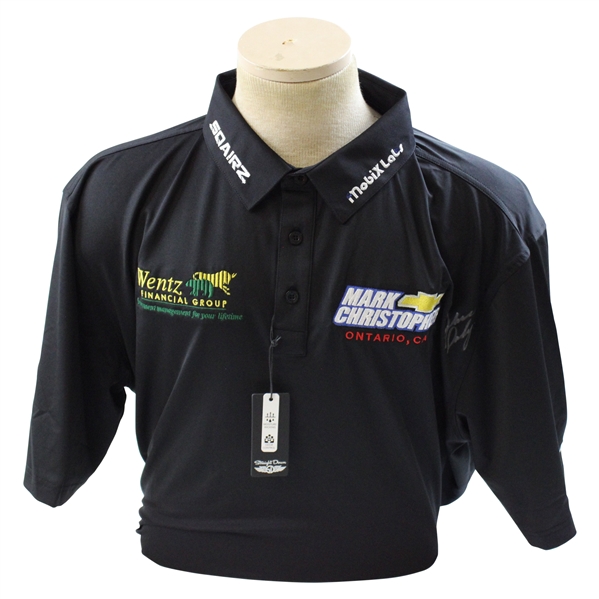 John Daly Signed Personal Straight Down Black Performance 3XL Shirt w/Sponsors JSA ALOA