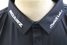John Daly Signed Personal Straight Down Black Performance 3XL Shirt w/Sponsors JSA ALOA