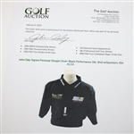 John Daly Signed Personal Straight Down Black Performance 3XL Shirt w/Sponsors JSA ALOA