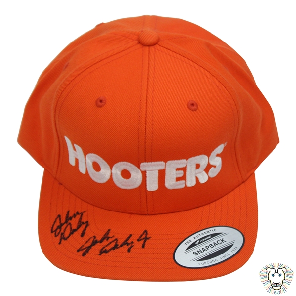 John Daly & John Daly Jr Signed Hooters Hat - Daly Collection JSA ALOA
