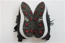 John Daly Signed Match Used Black & White Puma Golf Shoes - Daly Collection