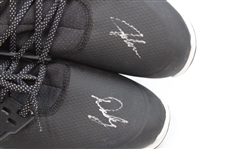 John Daly Signed Match Used Black & White Puma Golf Shoes - Daly Collection