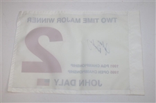 John Daly Signed 2 Time Major Winner Flag - Daly Collection JSA ALOA
