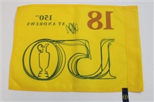 John Daly Signed 2022 OPEN Championship at St Andrews Yellow Flag JSA ALOA