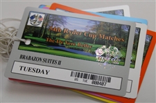 2001 Ryder Cup At The Belfry Ticket Set