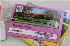 2001 Ryder Cup At The Belfry Ticket Set