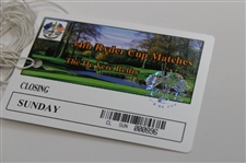 2001 Ryder Cup At The Belfry Ticket Set