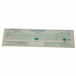 Steve Jones Signed 1991 Centel Western Open at Cog Hill Official Final Rd Scorecard 