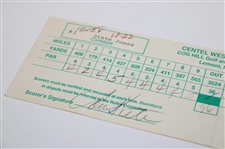 Steve Jones Signed 1991 Centel Western Open at Cog Hill Official Final Rd Scorecard 