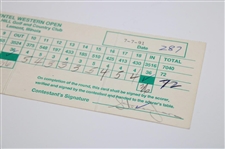 Steve Jones Signed 1991 Centel Western Open at Cog Hill Official Final Rd Scorecard 