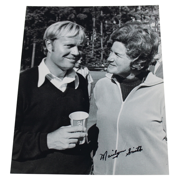 Marilyn Smith Signed 8X10 Photo With Jack Nicklaus JSA ALOA