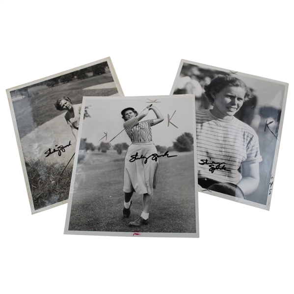 Three (3) Shirley Spork Signed 8x10 Wire Photos July 20, 1948 8X10 Wire Photo JSA ALOA
