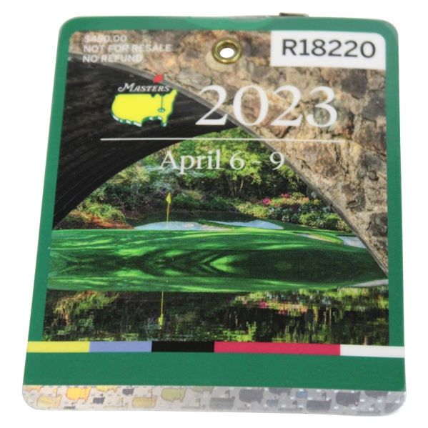 2023 Masters Tournament SERIES Badge #R18220 - Jon Rahm Winner