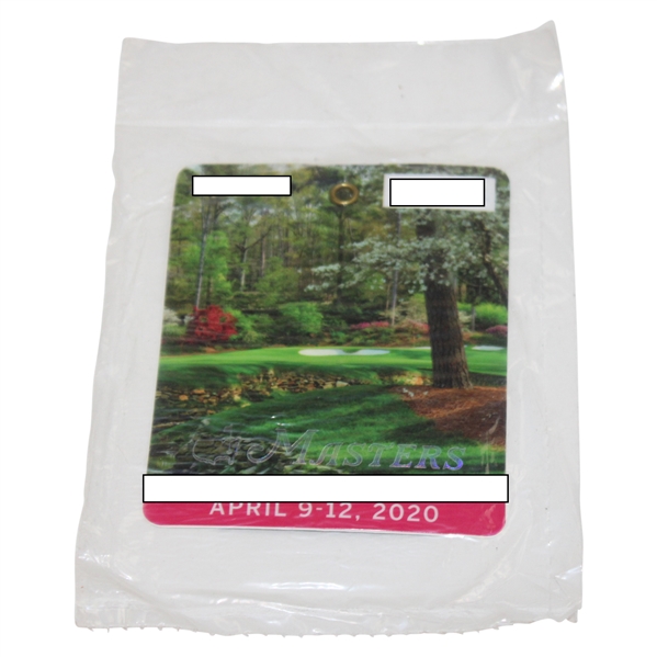 2020 Masters Tournament SERIES Badge in Original Unopened Packaging - Dustin Johnson Winner
