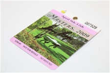 Gary Player Signed 2009 Masters Tournament SERIES Badge #Q07529 with Years Won JSA ALOA
