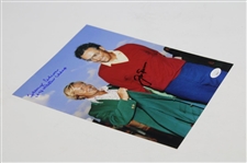 Jack Nicklaus & Tommy Aaron Dual Signed Green Jacket 8x10 Photo JSA #CB46167