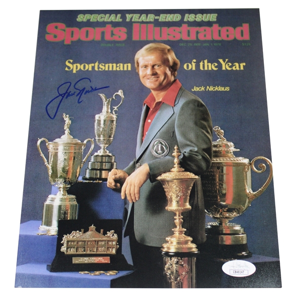 Jack Nicklaus Signed 1979 Sports Illustrated Sportsman of the Year Cover 8x10 Photo JSA #CB46147