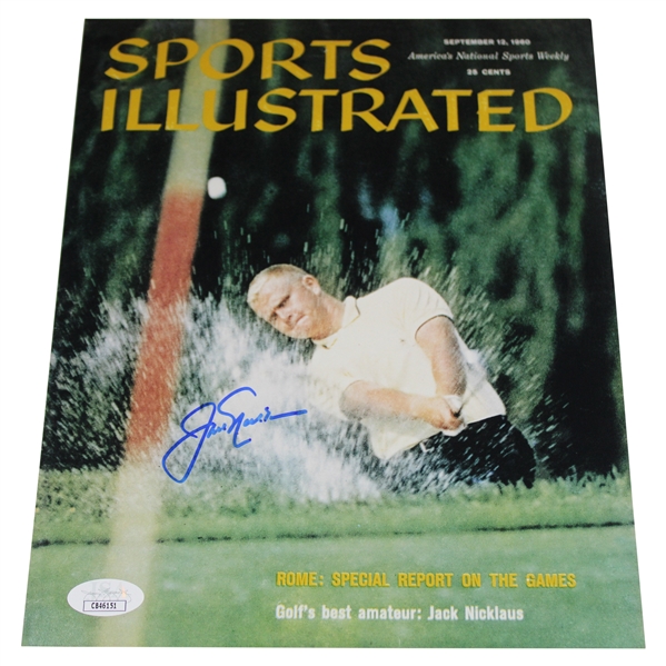 Jack Nicklaus Signed 1960 Sports Illustrated Cover 8x10 Photo JSA #CB46151