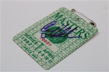 Craig Stadler Signed 1982 Masters Tournament SERIES Badge #10009 JSA ALOA