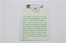 Craig Stadler Signed 1982 Masters Tournament SERIES Badge #10009 JSA ALOA