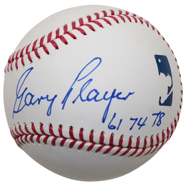 Gary Player Signed Rawlings Baseball W/ Masters Years Won JSA #CA63046