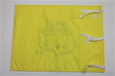 Arnold Palmer & Tom Watson Signed 2014 Masters Embroidered Flag JSA ALOA