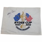 Graeme McDowell Signed 2010 Ryder Cup at Celtic Manor Embroidered Flag JSA ALOA