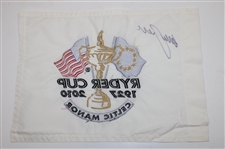 Graeme McDowell Signed 2010 Ryder Cup at Celtic Manor Embroidered Flag JSA ALOA