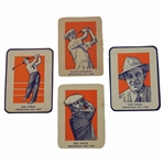 Ben Hogan, Lloyd Mangrum & Two (2) Sam Snead 1952 Wheaties Professional Golf Star Cut Cards