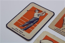 Ben Hogan, Lloyd Mangrum & Two (2) Sam Snead 1952 Wheaties Professional Golf Star Cut Cards