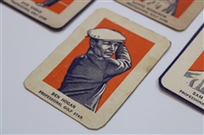 Ben Hogan, Lloyd Mangrum & Two (2) Sam Snead 1952 Wheaties Professional Golf Star Cut Cards