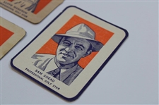 Ben Hogan, Lloyd Mangrum & Two (2) Sam Snead 1952 Wheaties Professional Golf Star Cut Cards