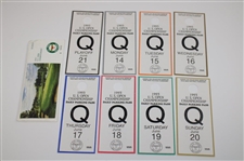 1993 US Open at Baltusrol Golf Club Ticket Set + Janzen Signed Sunday Tkt JSA ALOA 