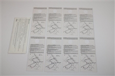 1993 US Open at Baltusrol Golf Club Ticket Set + Janzen Signed Sunday Tkt JSA ALOA 