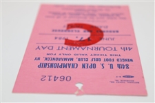 1984 US Open at Winged Foot Golf Club Grounds & Clubhouse Daily Ticket #06412 - Zoeller Win