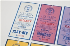 1988 US Open at The Country Club Gallery Ticket Set #007260 - Strange Win