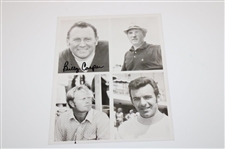 Billy Casper Signed Two Wire/Press Photos JSA ALOA